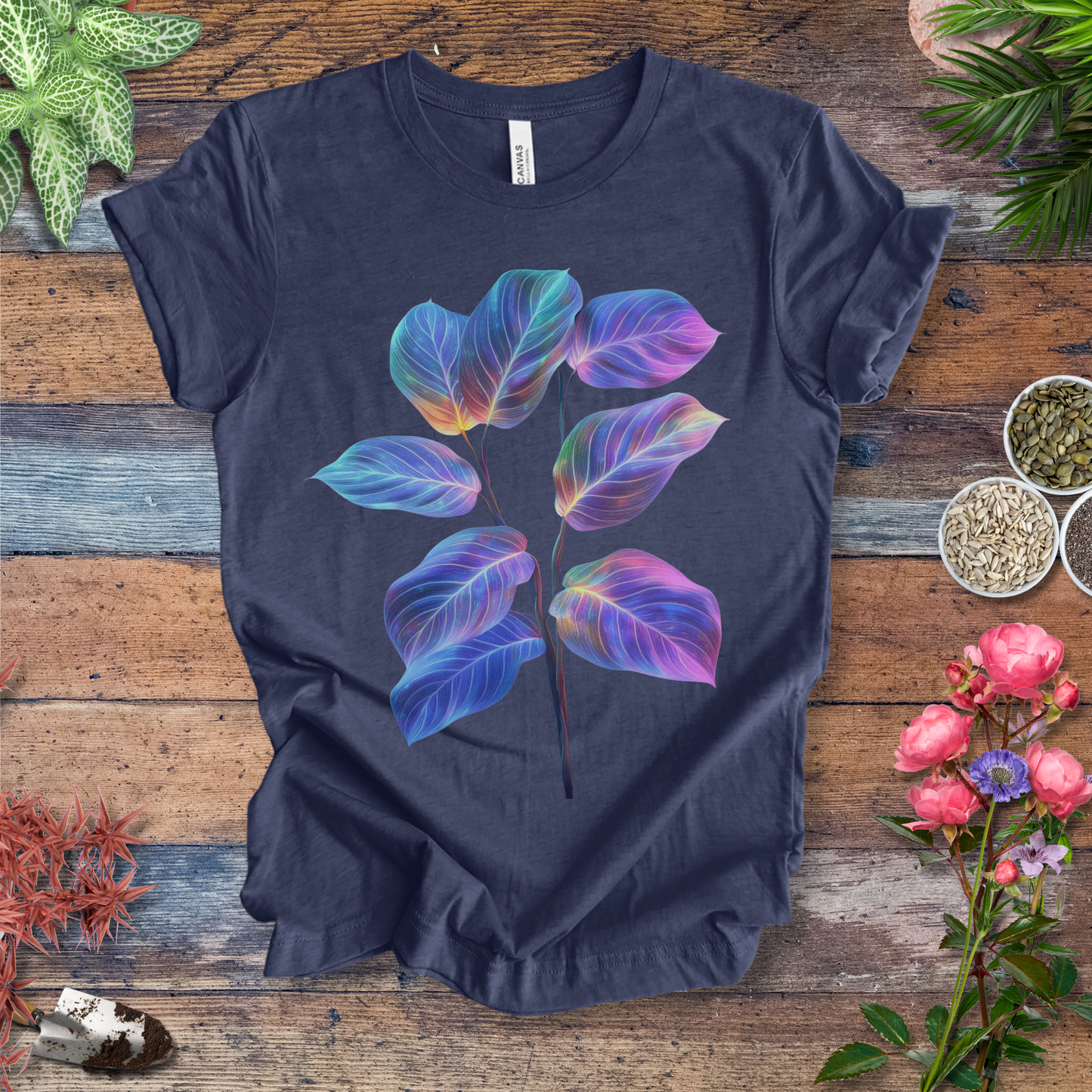 We Are Giving Away Our Popular "Neon Glow Calathea plant T-Shirt" Tee For FREE With All Orders Placed Today!