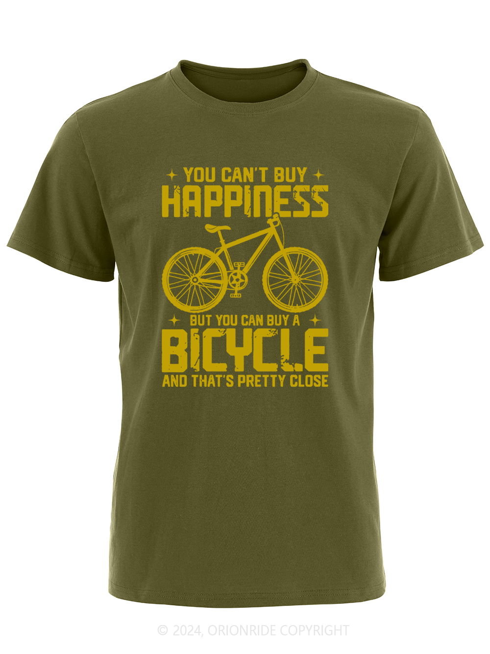 Orionride Short Sleeves Happy Riding Bike T-Shirt