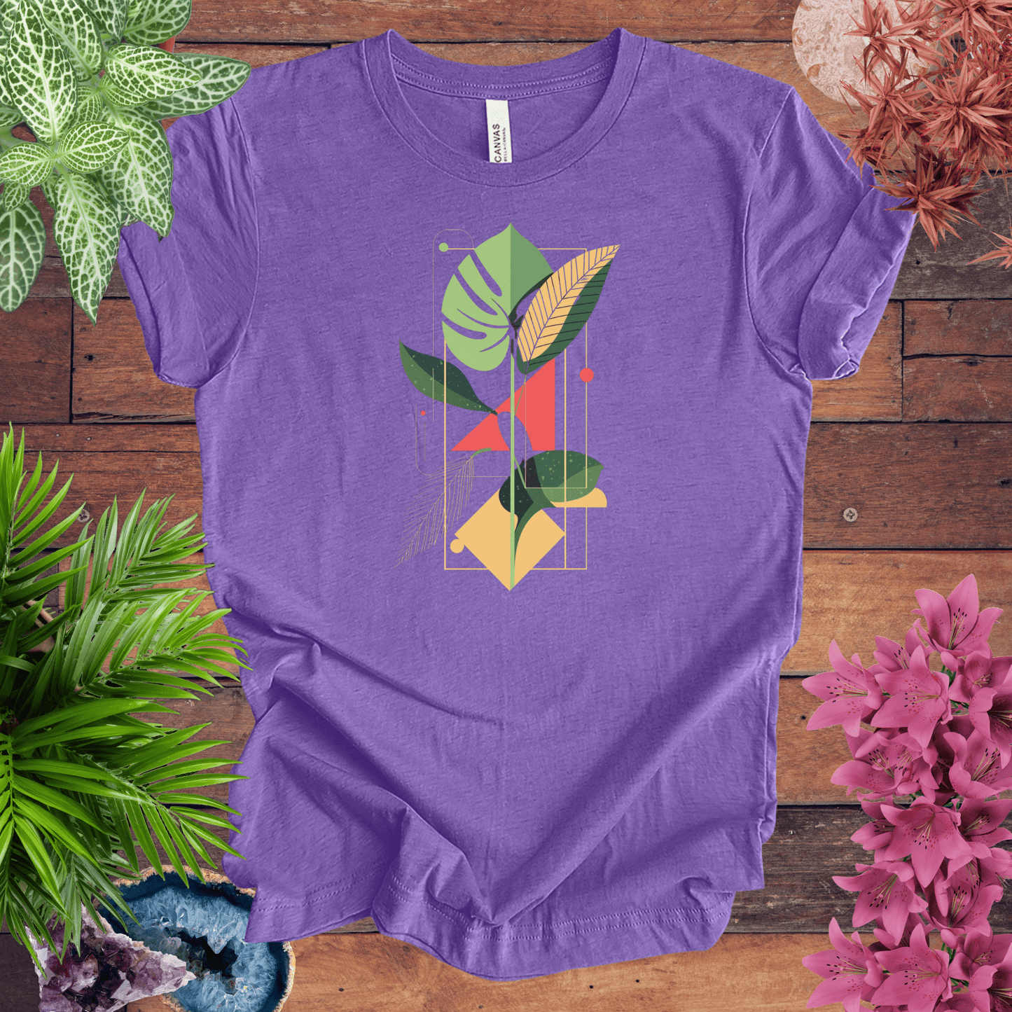 Botanical Houseplant Retro T-Shirt