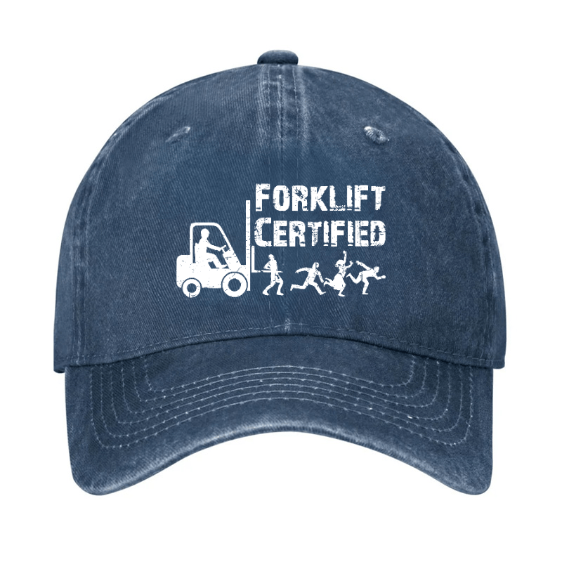 Forklift Certified Funny Cap