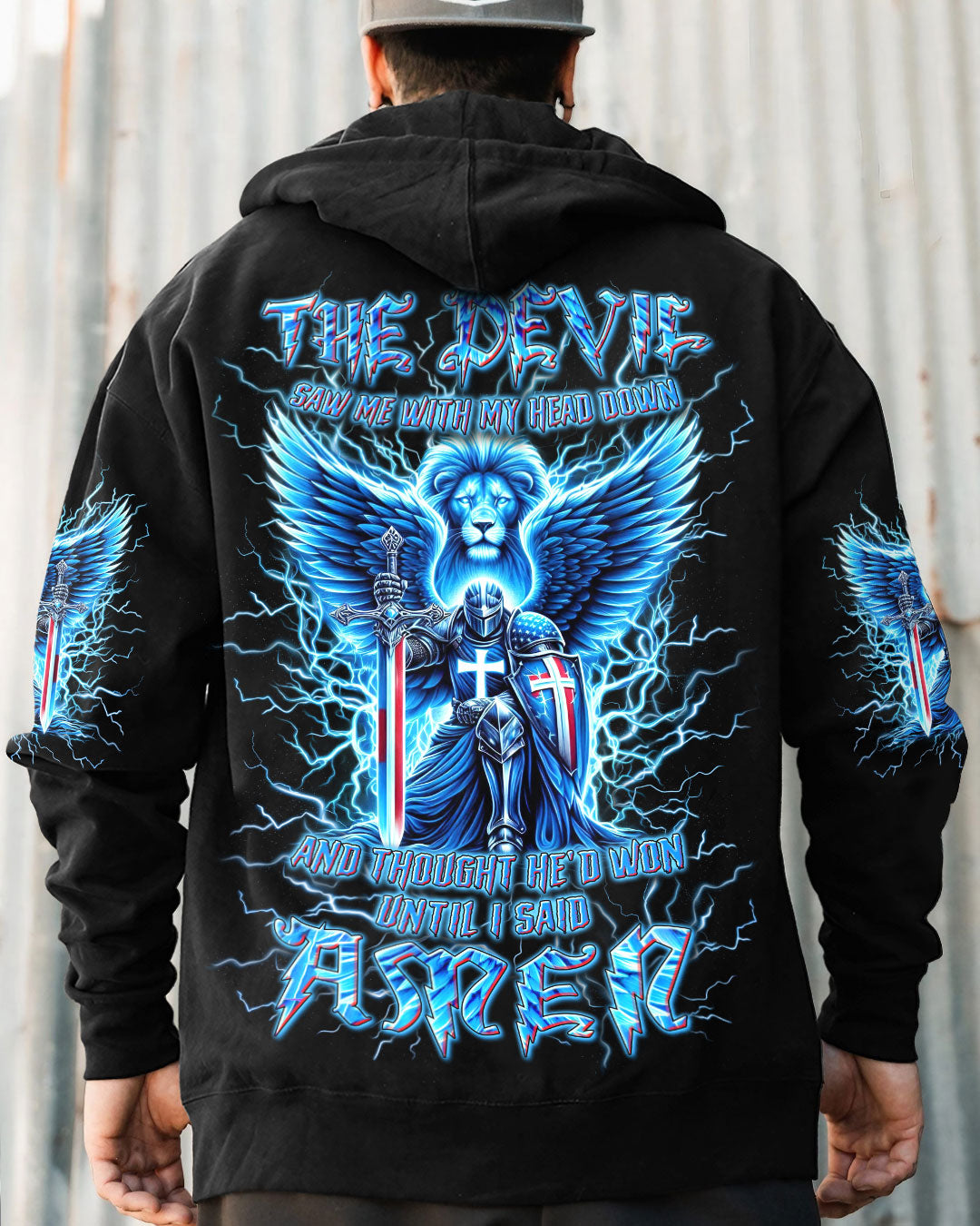 The Devil Saw Me With My Head Down Men's All Over Print Shirt - Yhln0111243