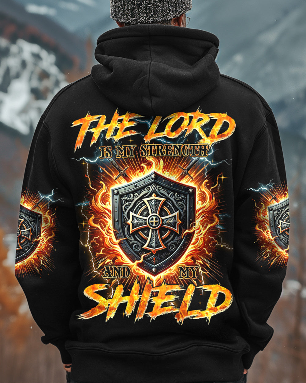 The Lord Is My Strength And My Shield Men's All Over Print Shirt - Tyqy2011243