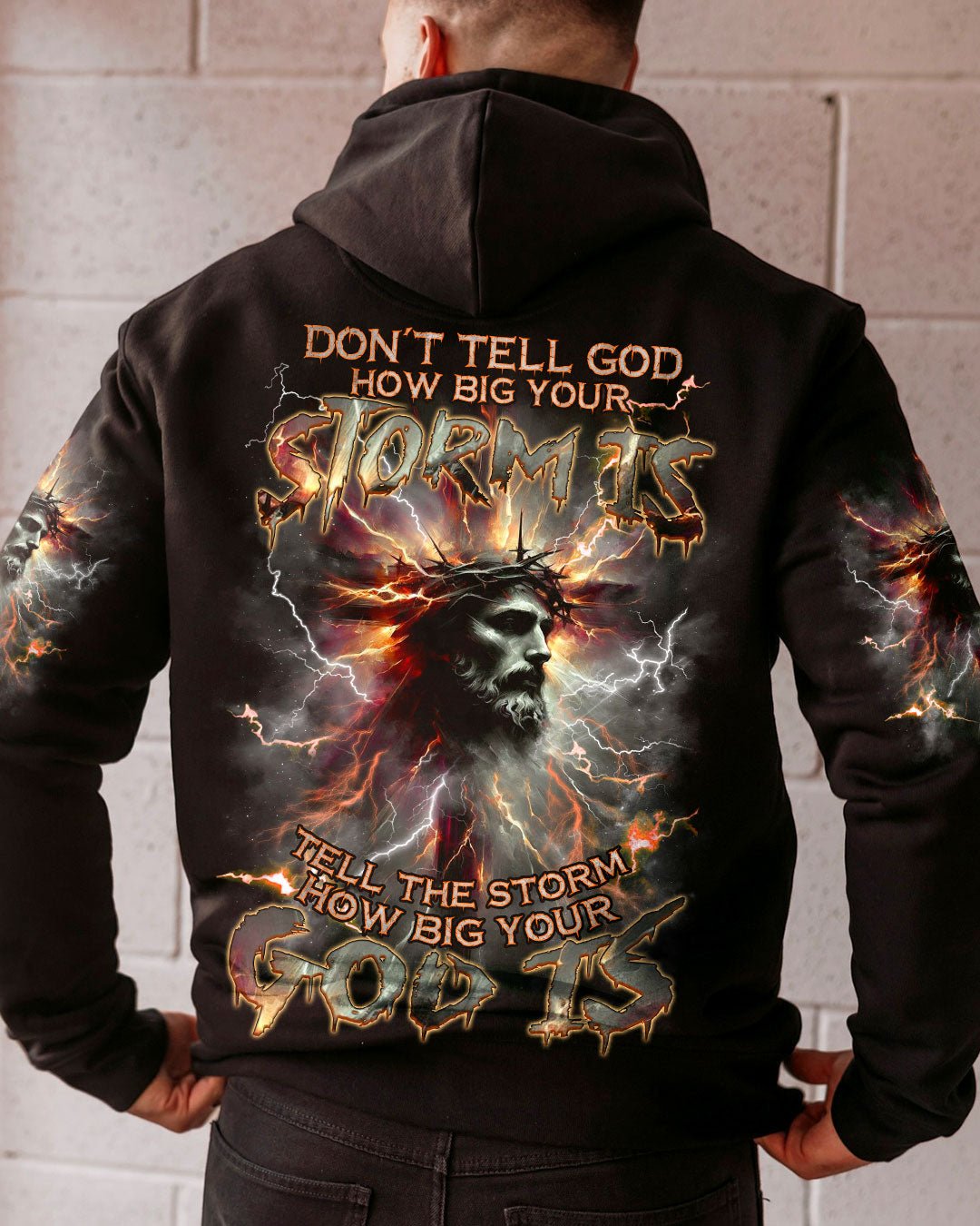 Tell The Storm How Big Your God Is Men's All Over Print Shirt - Tlnz1710241