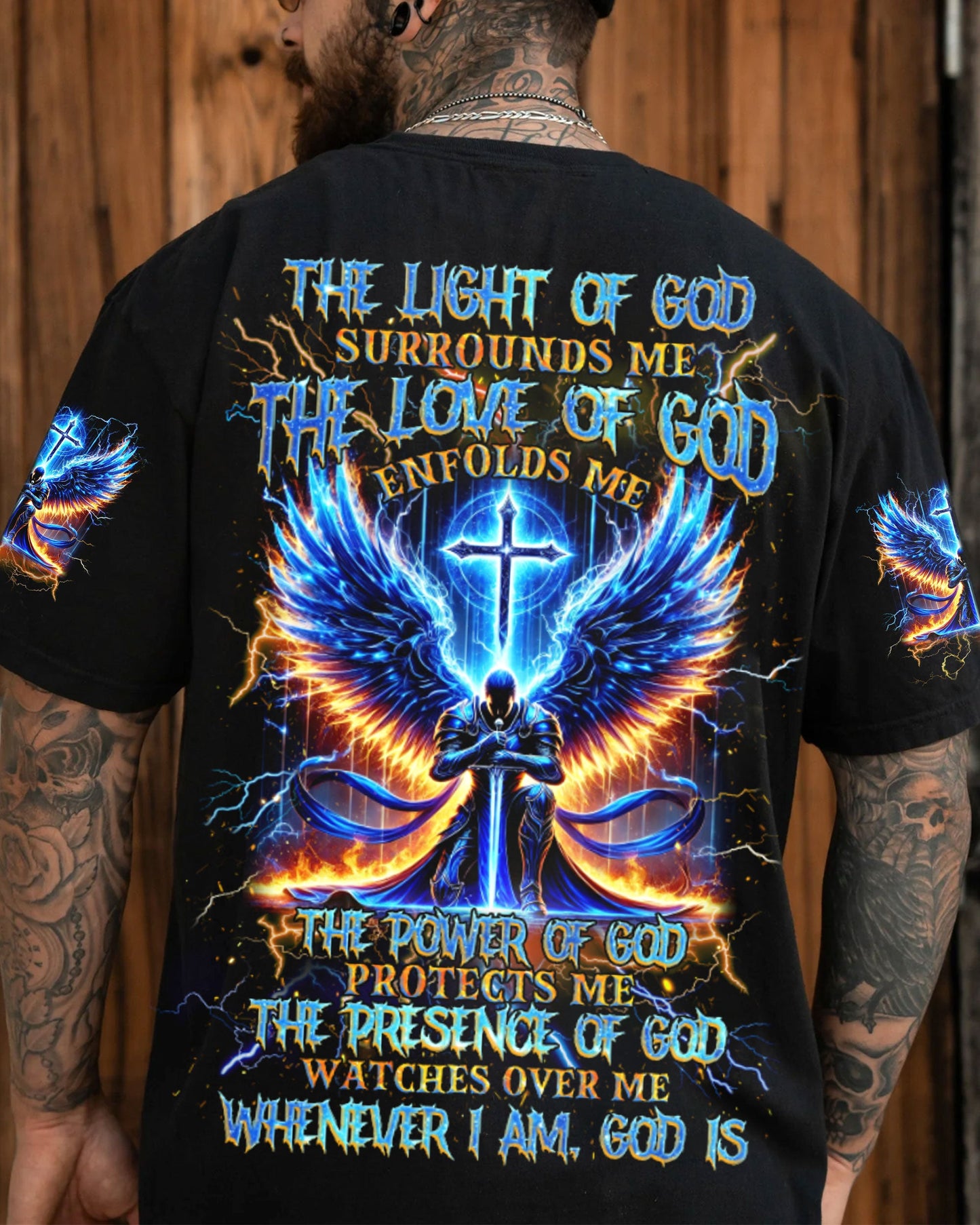 Whenever I Am God Is Warrior Men's All Over Print Shirt - Tlnz1807244