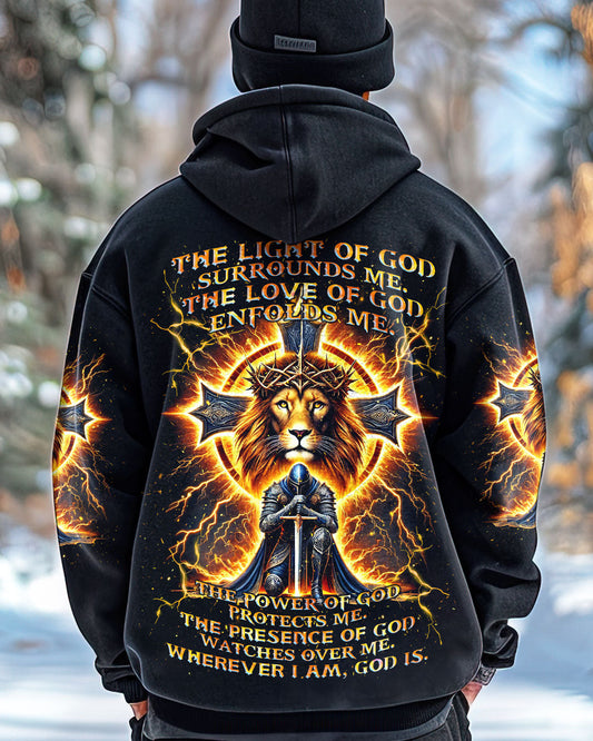 The Light Of God Surround Me Lion Warrior Men's All Over Print Shirt  - Tlnz0212243