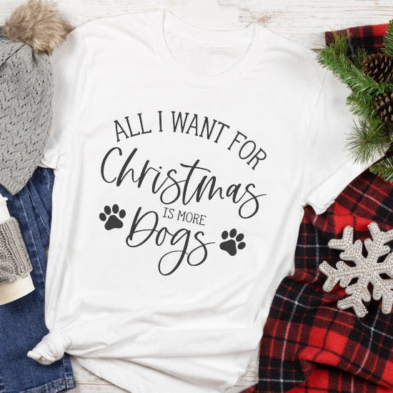 All I Want For Christmas Is More Dogs Premium T-Shirt