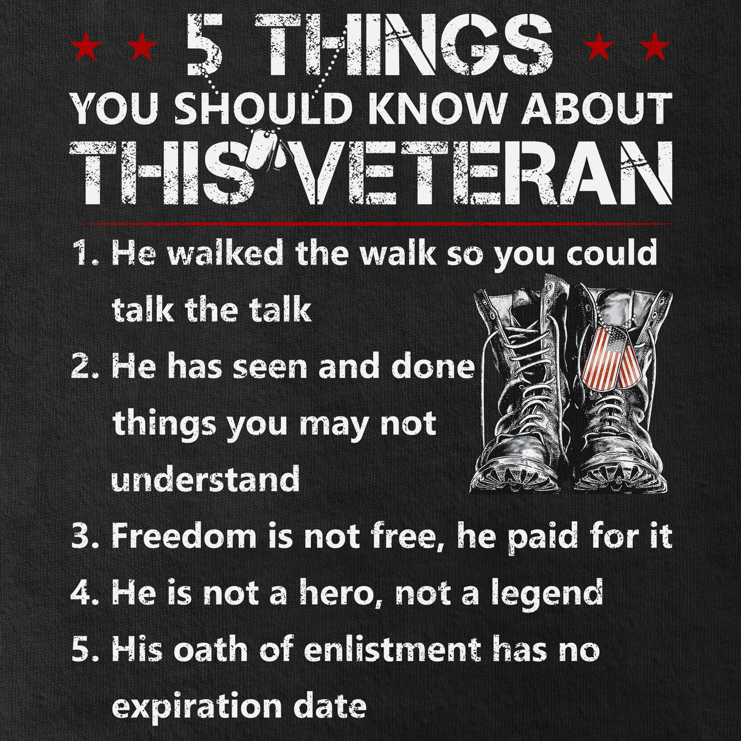 5 Things You Should Know About This Veteran Classic T-Shirt