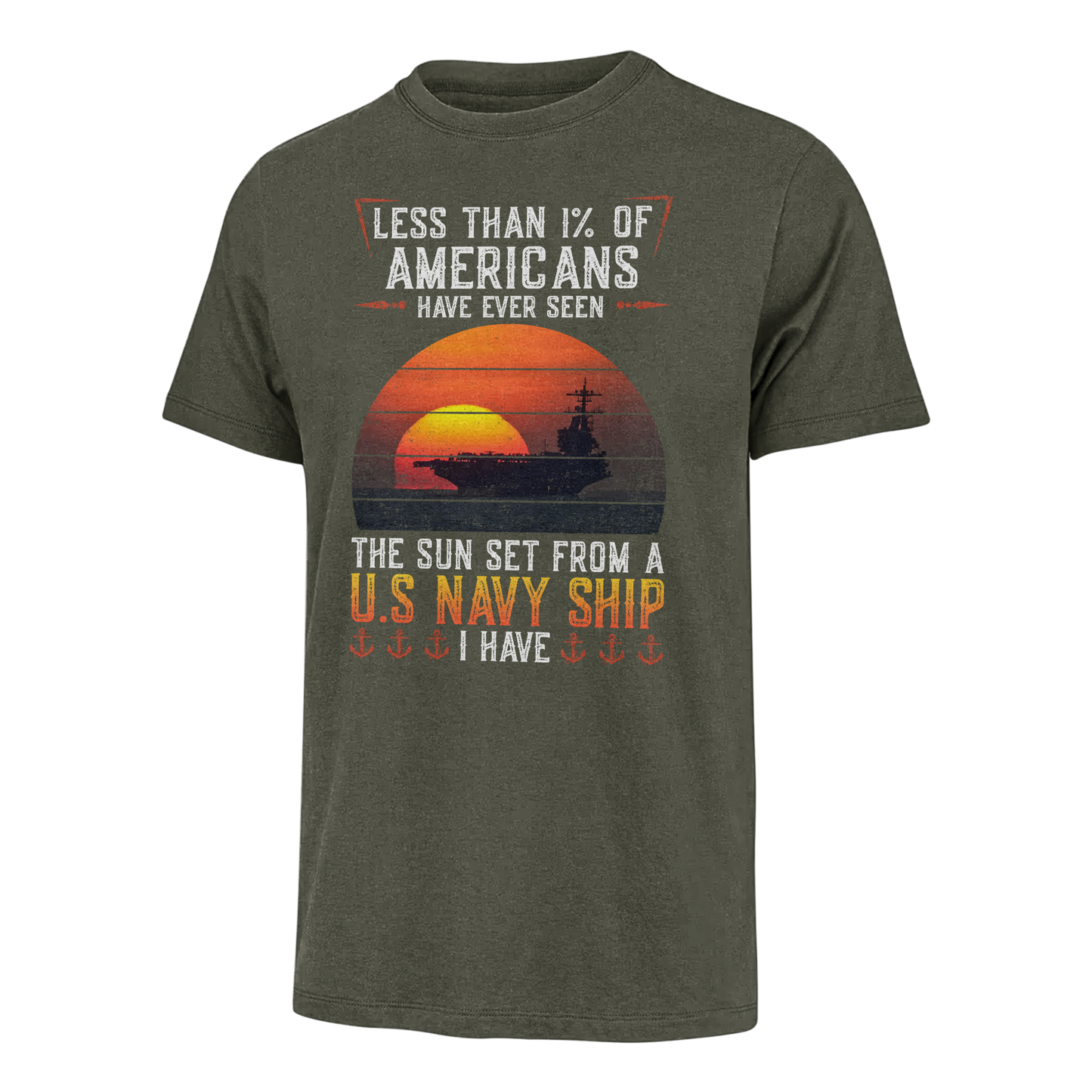 Customized Less Than 1% Aircraft Carrier Classic T-shirt