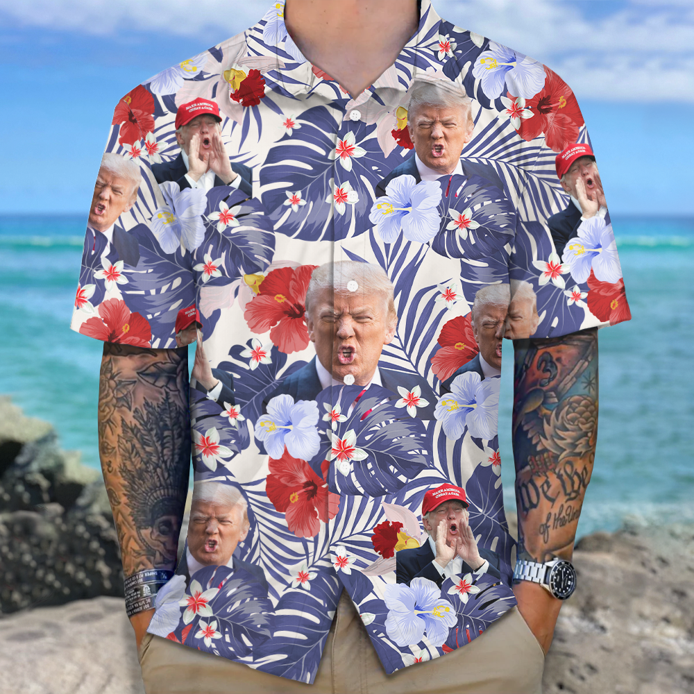 Custom Photo Funny Trump Hawaii Shirt TA29 62491