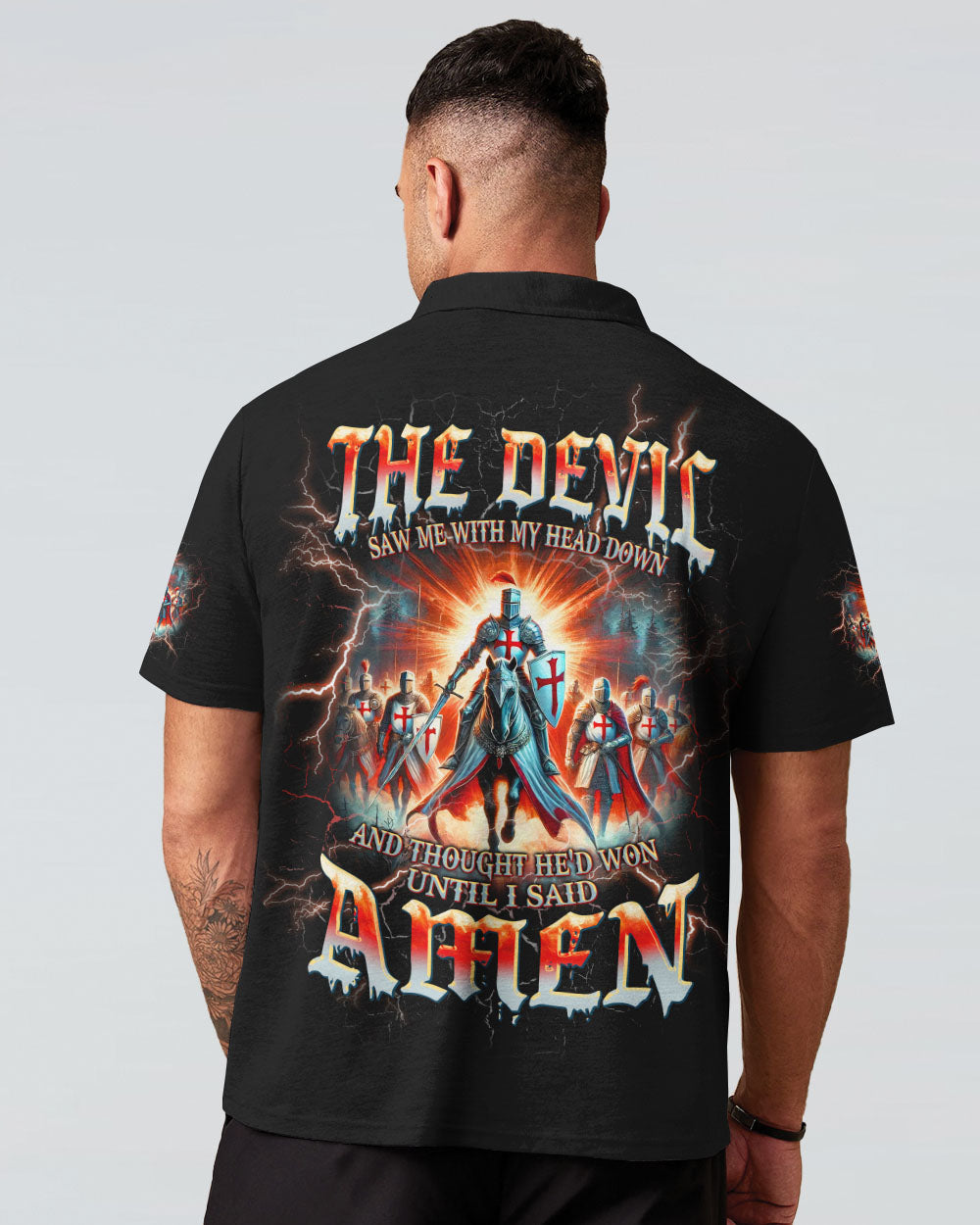 The Devil Saw Me With My Head Down Men's All Over Print Shirt - Tlpq1907244