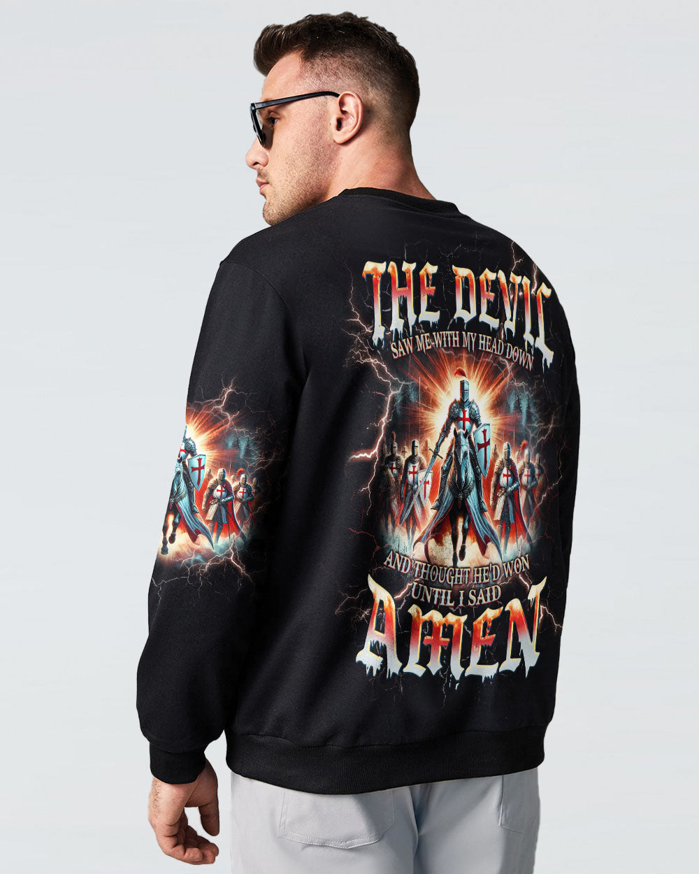 The Devil Saw Me With My Head Down Men's All Over Print Shirt - Tlpq1907244