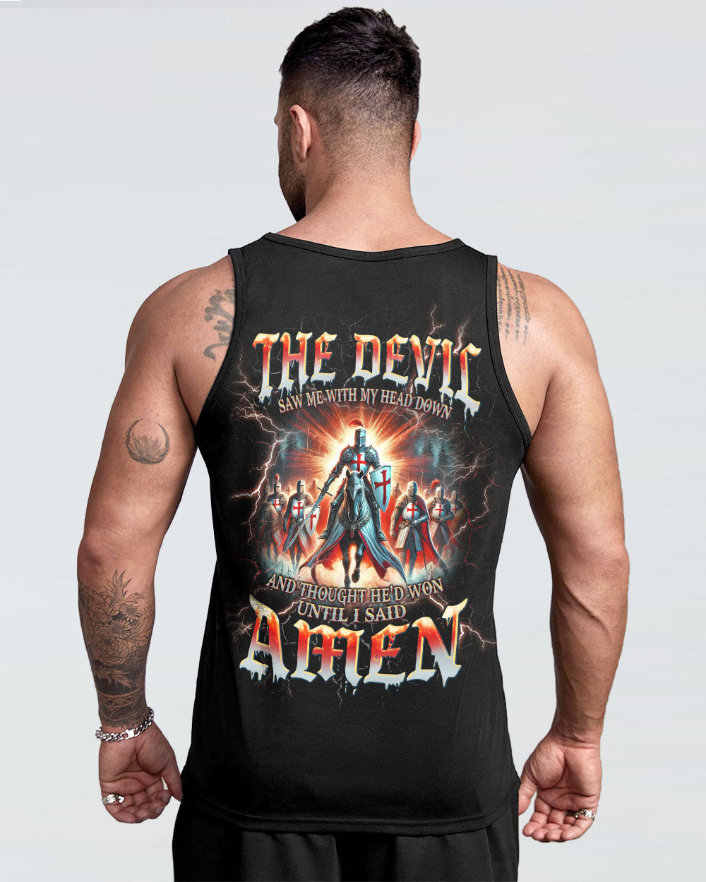 The Devil Saw Me With My Head Down Men's All Over Print Shirt - Tlpq1907244