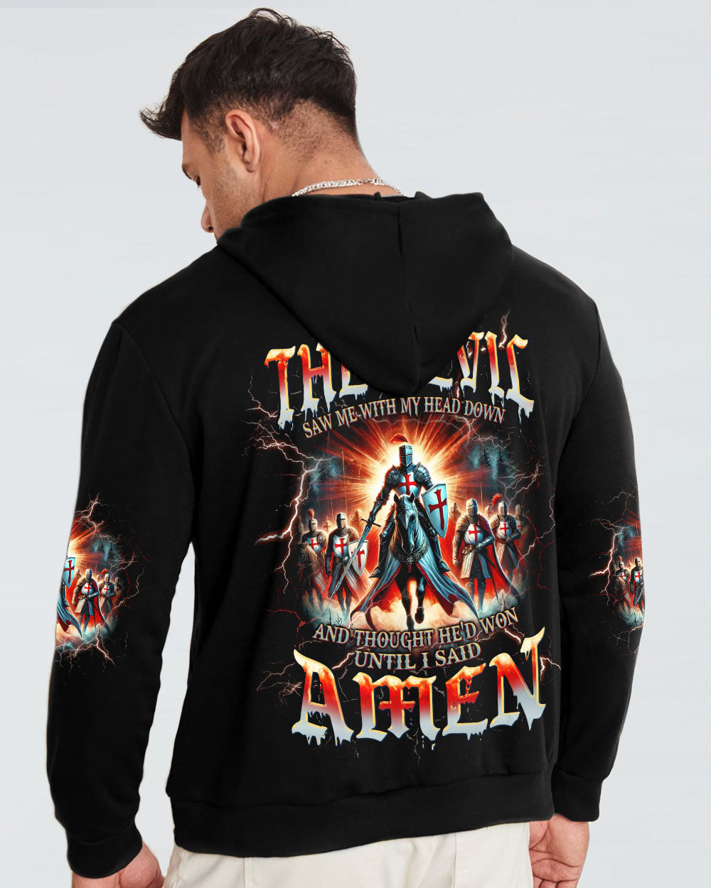 The Devil Saw Me With My Head Down Men's All Over Print Shirt - Tlpq1907244