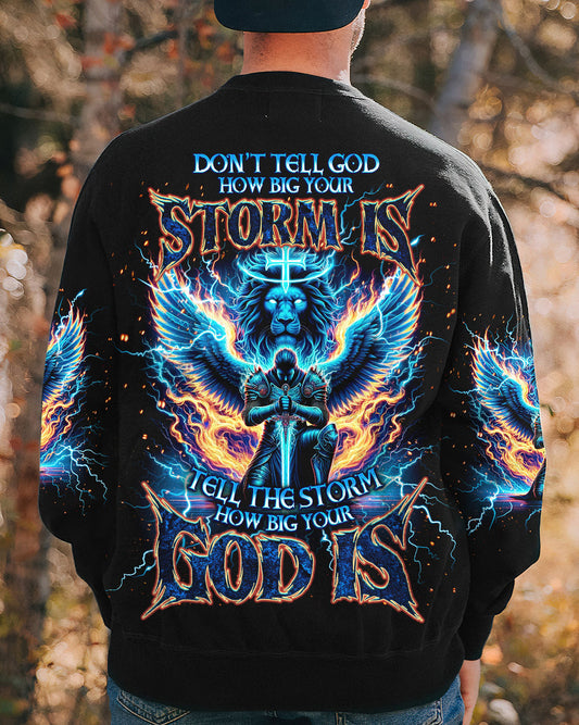 Tell The Storm How Big Your God Is Warrior Men's All Over Print Shirt - Tlno1710242