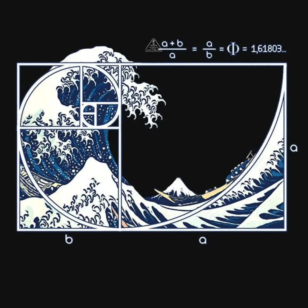 The Great Fibonacci Wave Science Geek T-Shirt