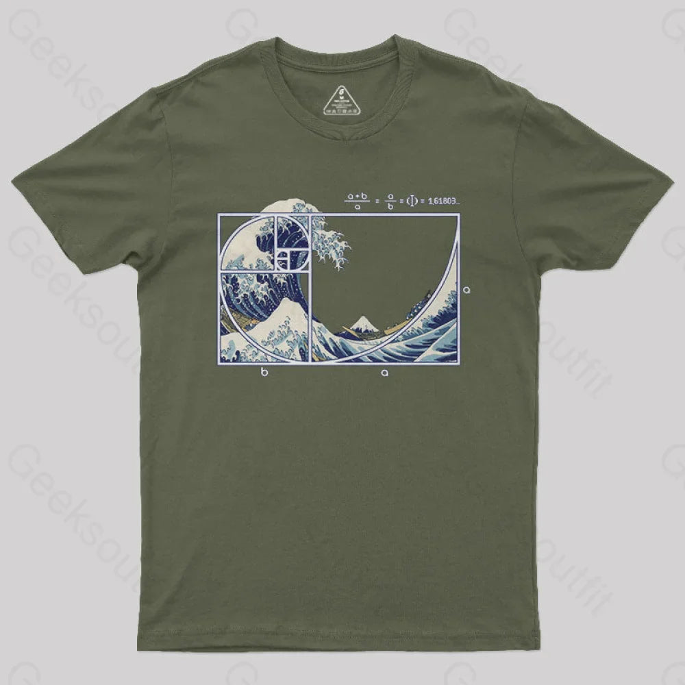 The Great Fibonacci Wave Science Geek T-Shirt