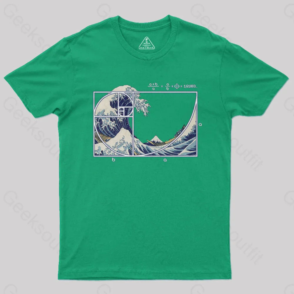 The Great Fibonacci Wave Science Geek T-Shirt