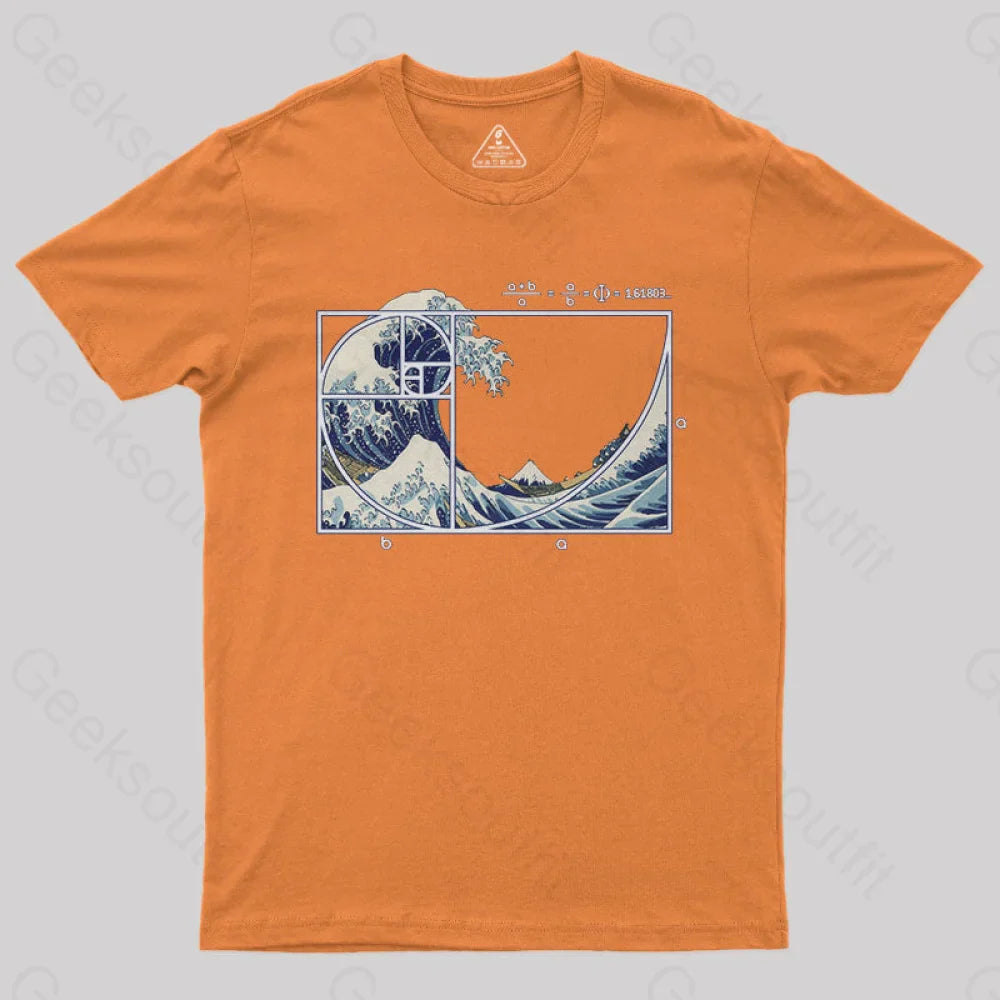 The Great Fibonacci Wave Science Geek T-Shirt