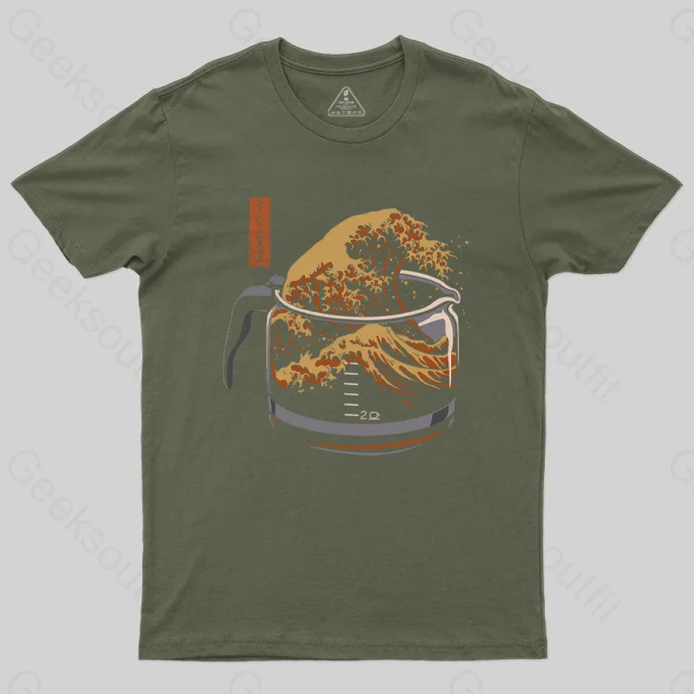 The Great Wave of Coffee T-Shirt