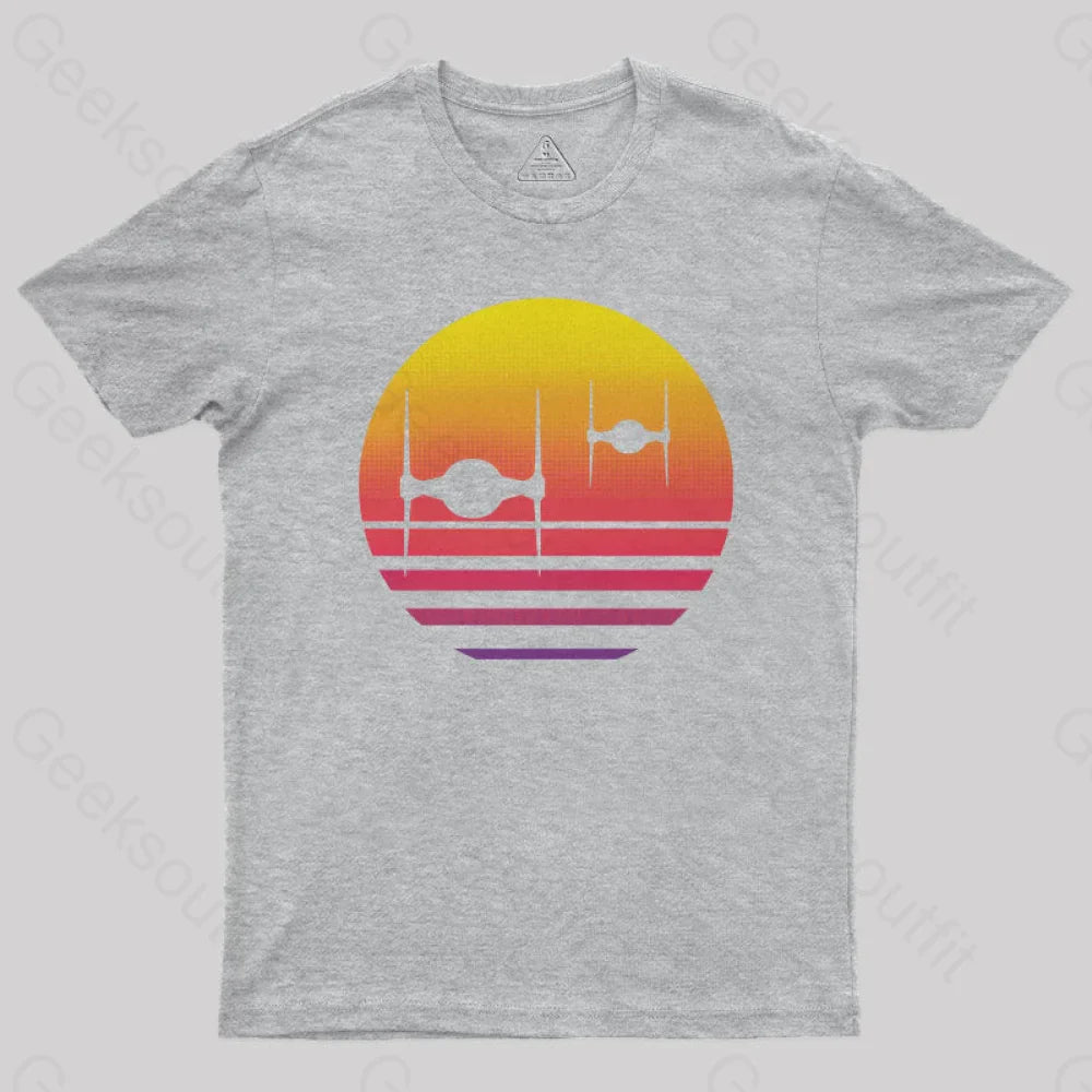 Tie Fighter Sunset Geek Squad T-Shirt