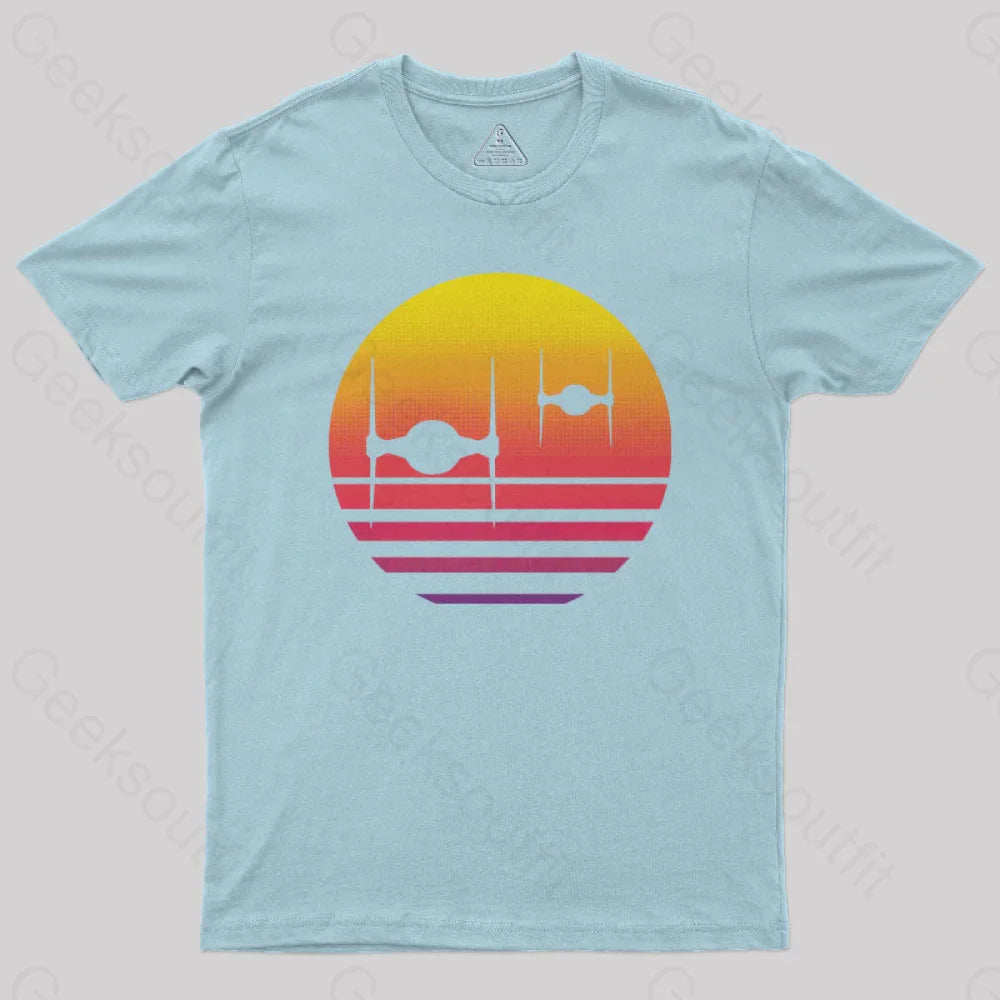 Tie Fighter Sunset Geek Squad T-Shirt