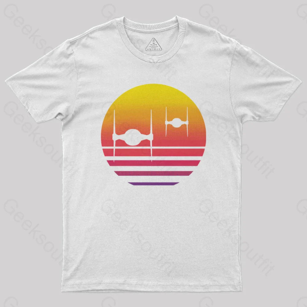 Tie Fighter Sunset Geek Squad T-Shirt