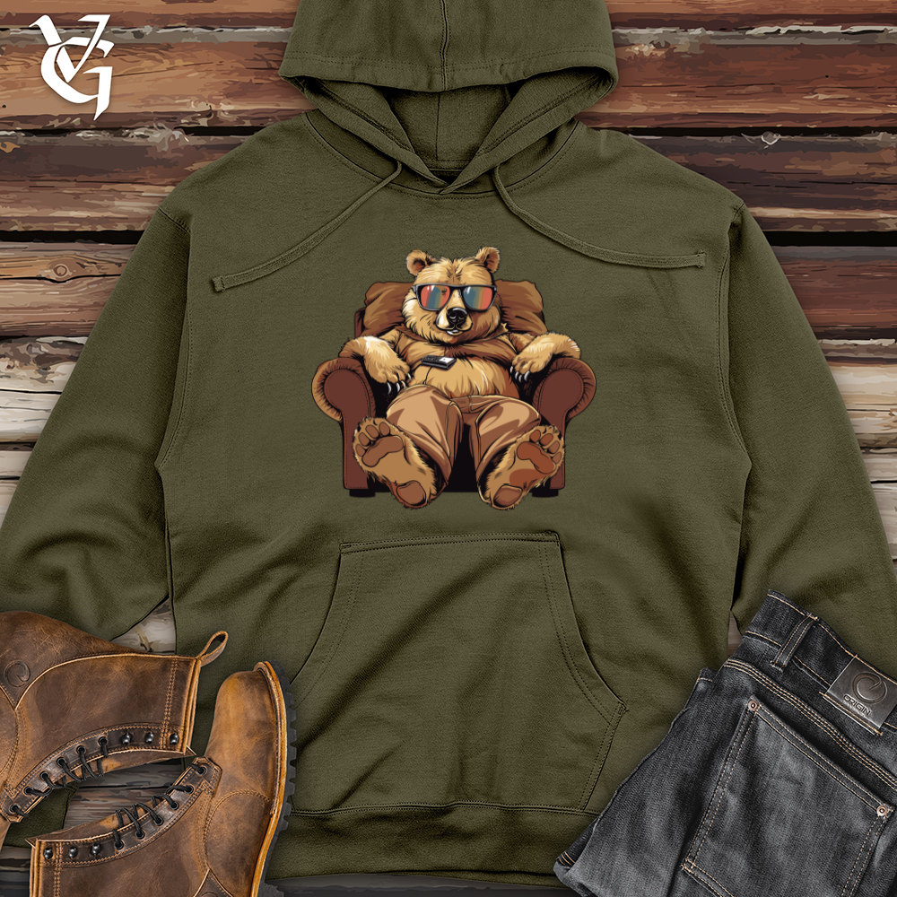 Bear Binge Watch Lounger Midweight Hooded Sweatshirt