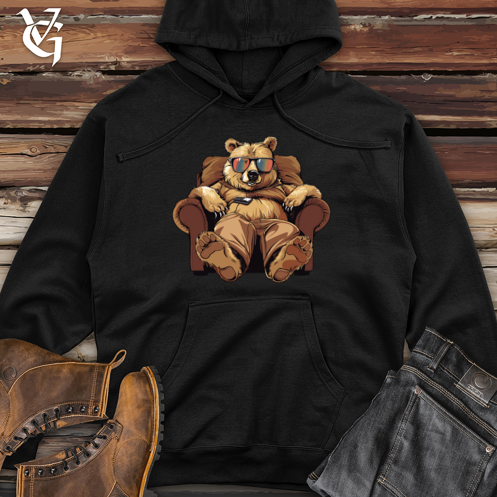 Bear Binge Watch Lounger Midweight Hooded Sweatshirt