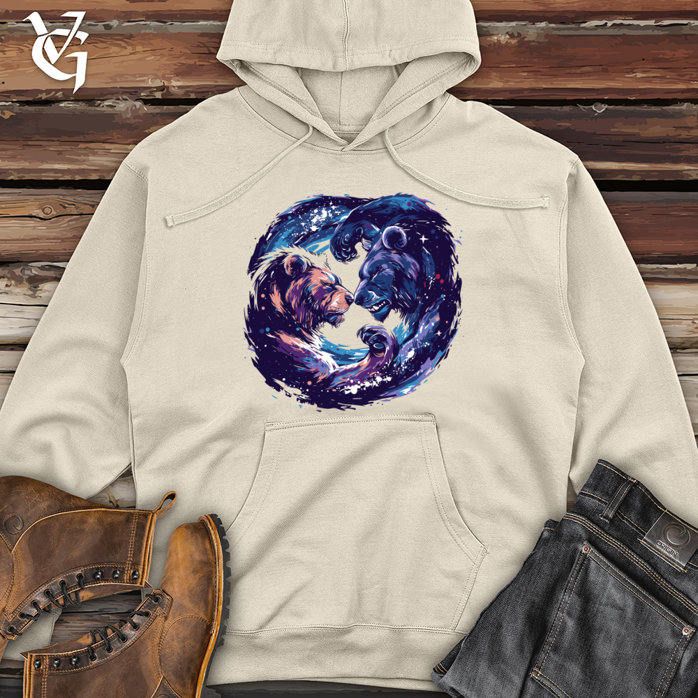 Cosmic Bear Embrace Midweight Hooded Sweatshirt