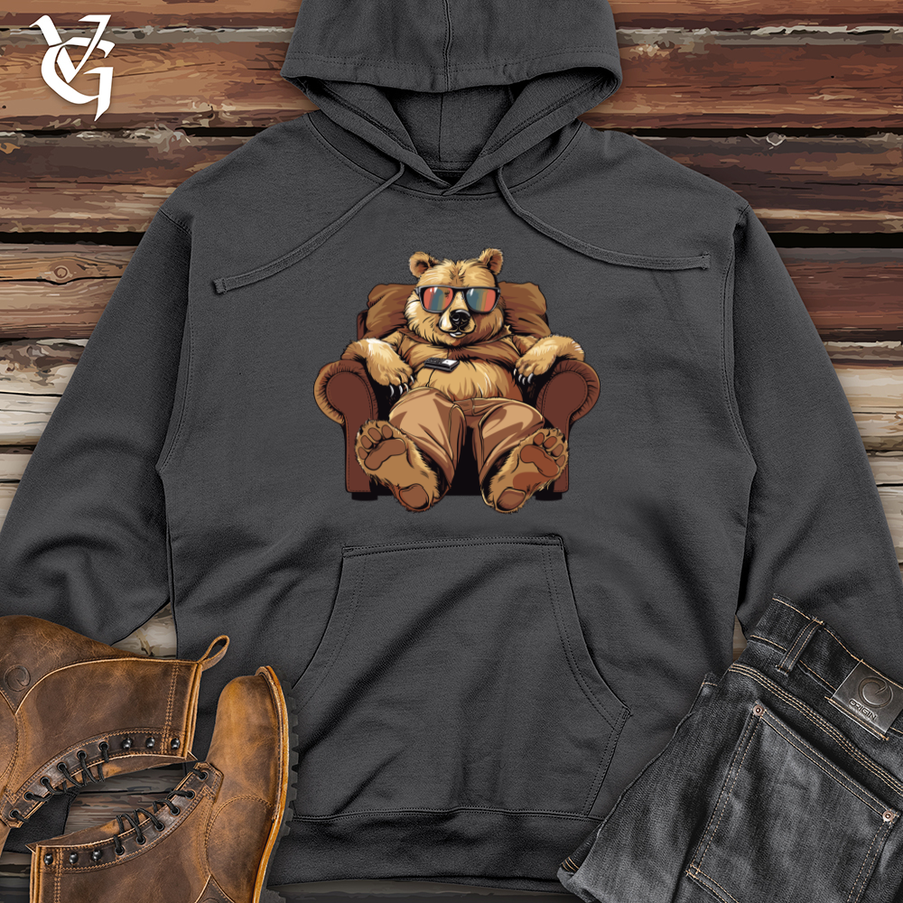 Bear Binge Watch Lounger Midweight Hooded Sweatshirt