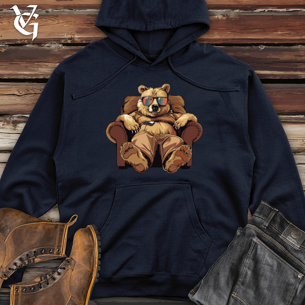 Bear Binge Watch Lounger Midweight Hooded Sweatshirt