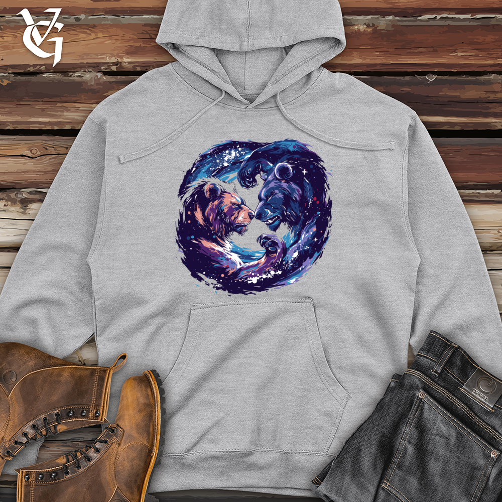 Cosmic Bear Embrace Midweight Hooded Sweatshirt