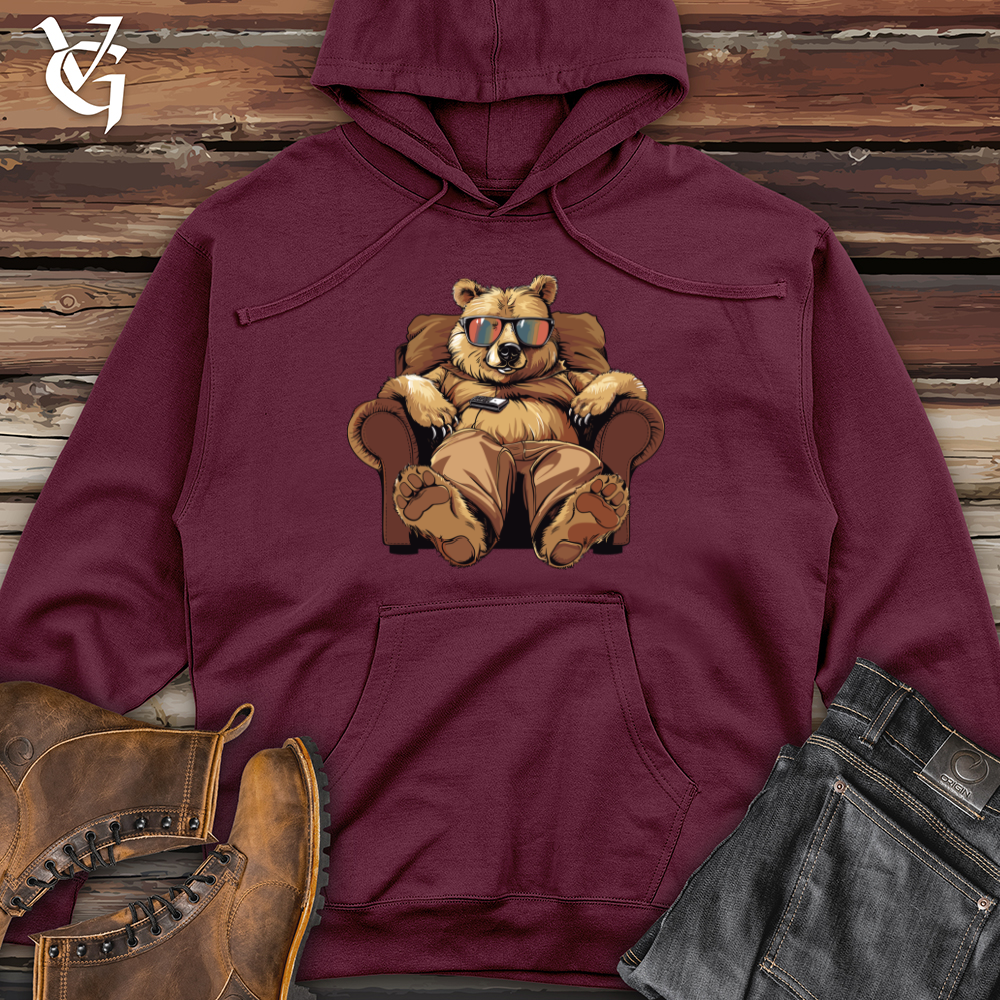 Bear Binge Watch Lounger Midweight Hooded Sweatshirt