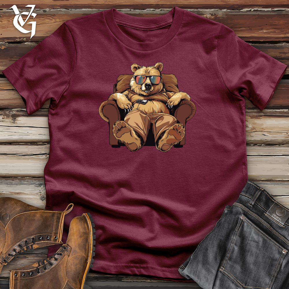 Bear Binge Watch Lounger Softstyle Tee