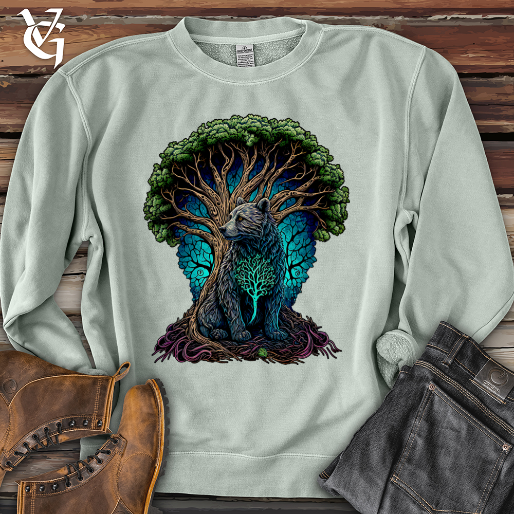 Celtic Bear Pigment-Dyed Crewneck