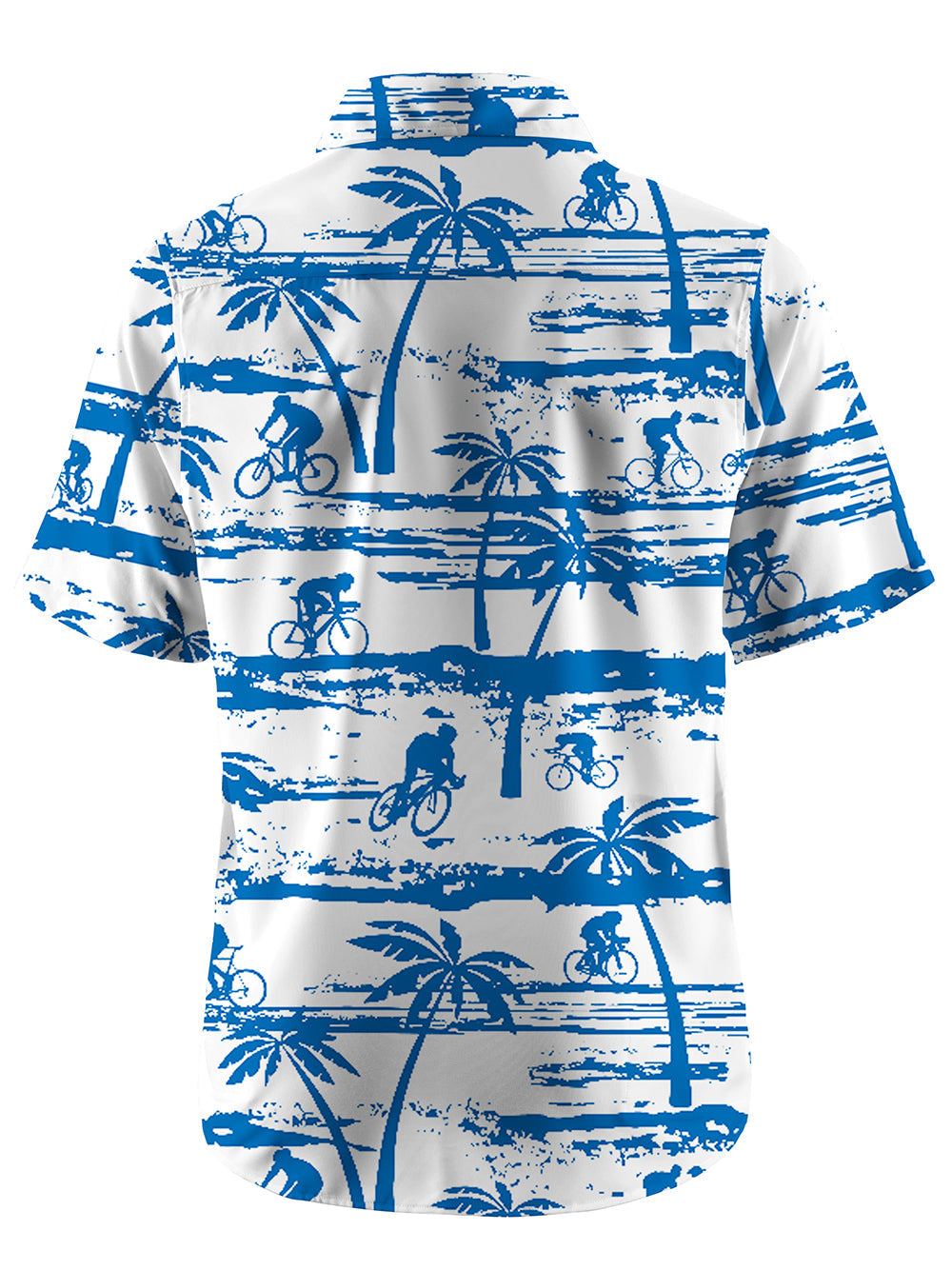 Orionride Short Sleeves Palm Trees Zipper Pockets Ultra Lightweight Gravel Shirt