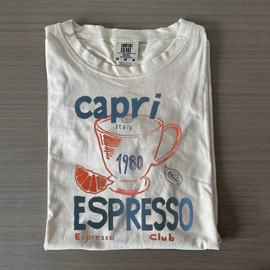 Capri Italy Espresso Club 1980 Graphic Tee